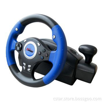 Light Racing LED Steering Wheel with Easy to Operate Buttons and Clamps for Fixing